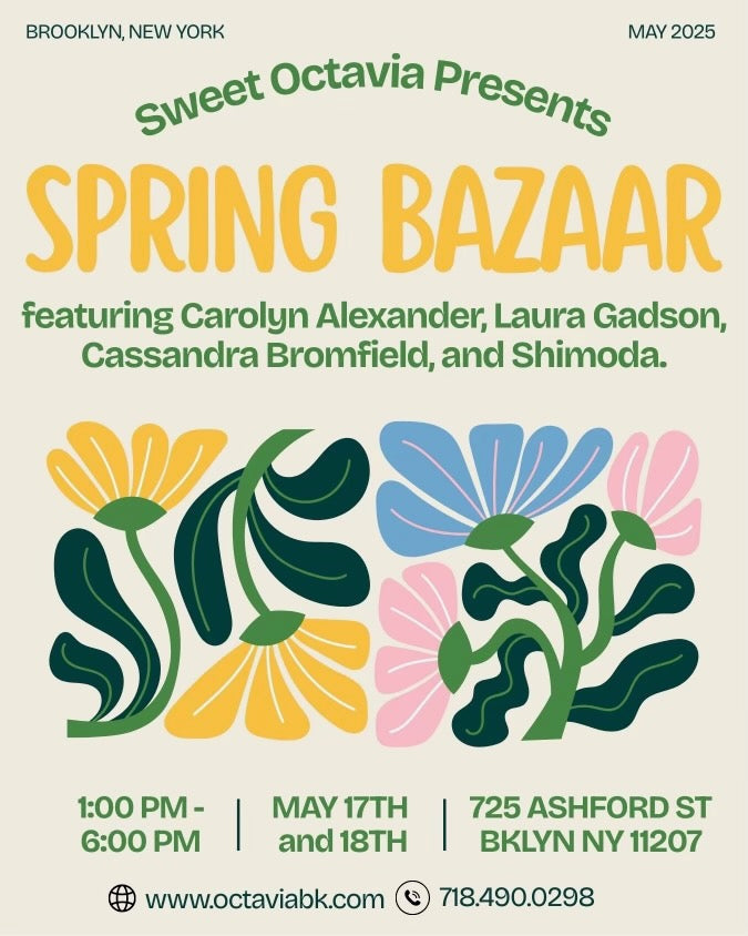 SPRING BAZAAR MAY 17 -18 2025