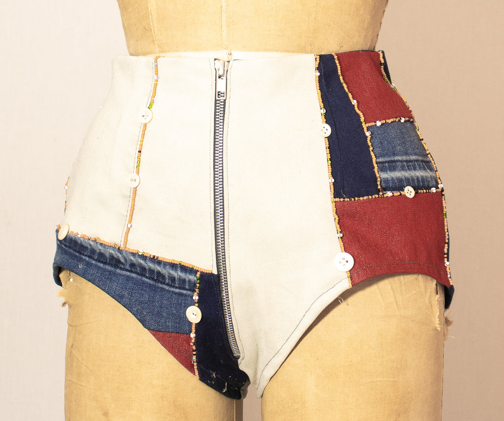 Patchworking Jeans and Scrap Fabric