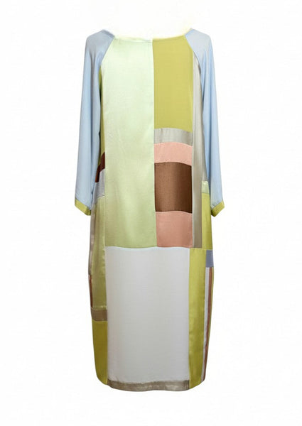 Silk Charmuese Patchwork Tunic