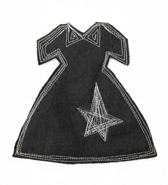 4 Denim Dress Coasters L