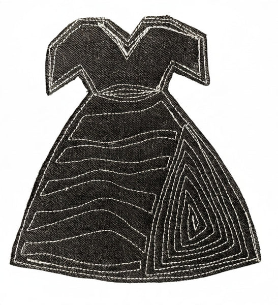 4 Denim Dress Coasters L