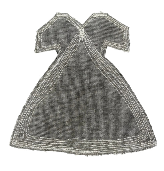 4 Denim Dress Coasters L