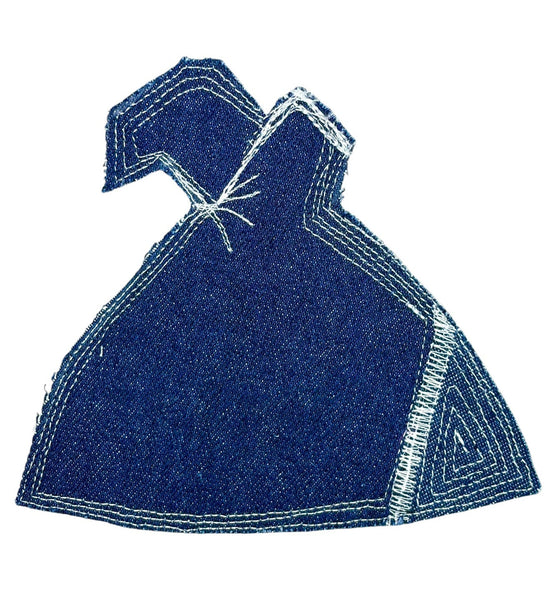4 Denim Dress Coasters E