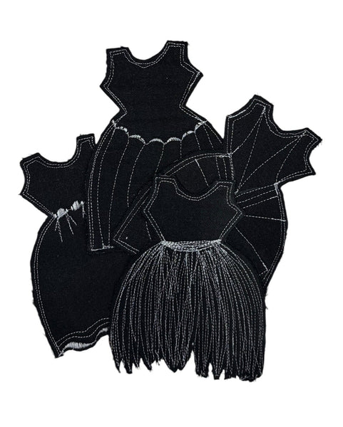 4 Denim Dress Coasters D