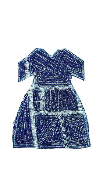4 Denim Dress Coasters B