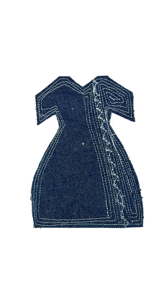 4 Denim Dress Coasters B