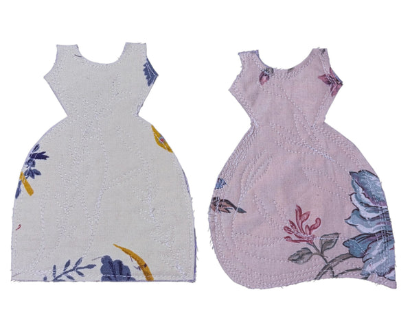 4 Cotton Print Dress Coasters K