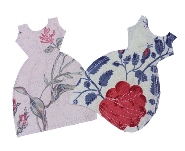 4 Cotton Print Dress Coasters K