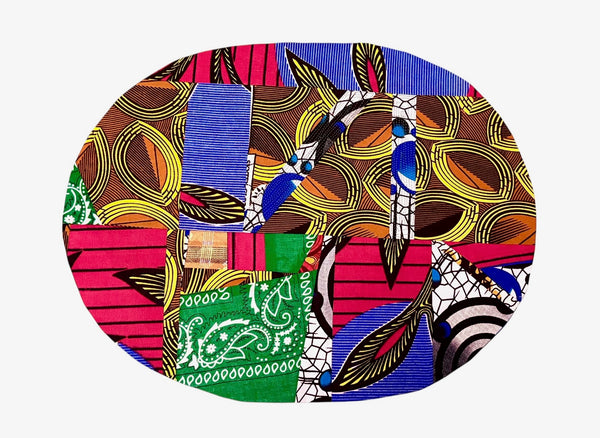 Set 5 Oval Placemats 4 Patchwork