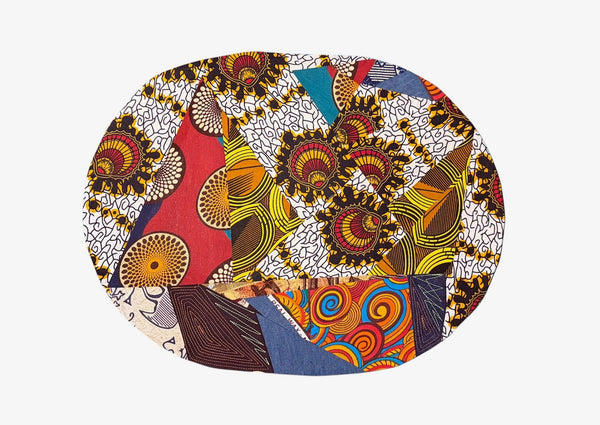 Set 1 Oval Placemats 4 Patchwork