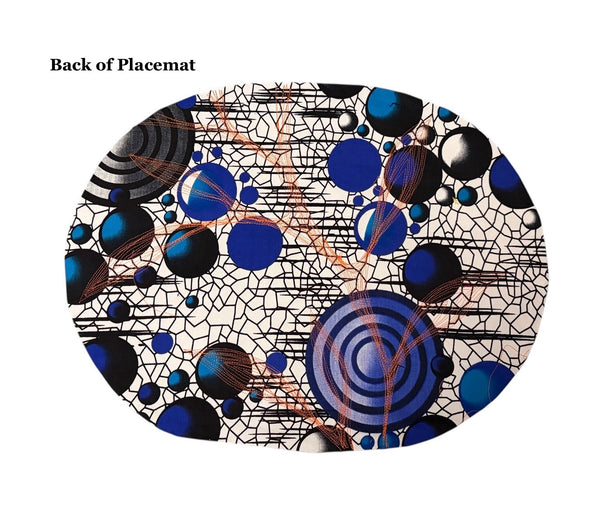 Set 6 Oval Placemats 4 Patchwork