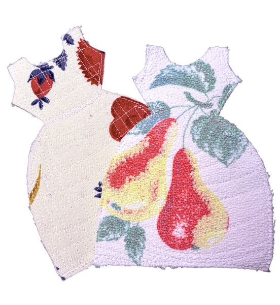 4 Cotton Print Dress Coasters H