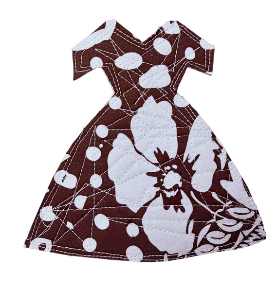 4 Cotton Print Dress Coasters J