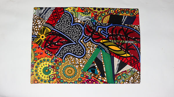 African Print Patchwork Placemats set 2