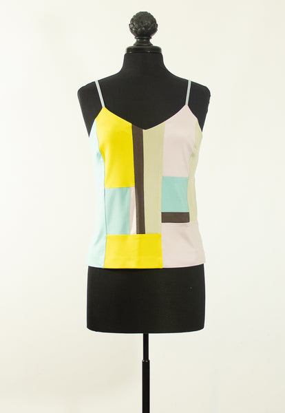 Small Patchwork Silk Jersey Camisole