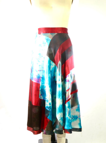 Plus Size Silk Charmuese 1/2 Circle Skirt